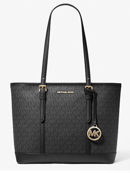 Michael Kors Handbags - Michael Kors Women’s Jet Set Travel Small Logo Top-Zip Tote Bag